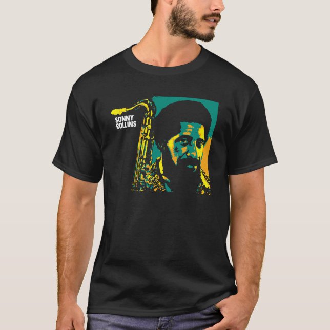 T-shirt Sonny Rollins. Walter Theodore Rollins v.2 (Devant)