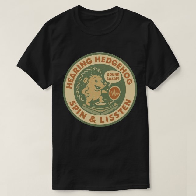 T-shirt Sono Vintage Sharp Audiologie DJ (Design devant)
