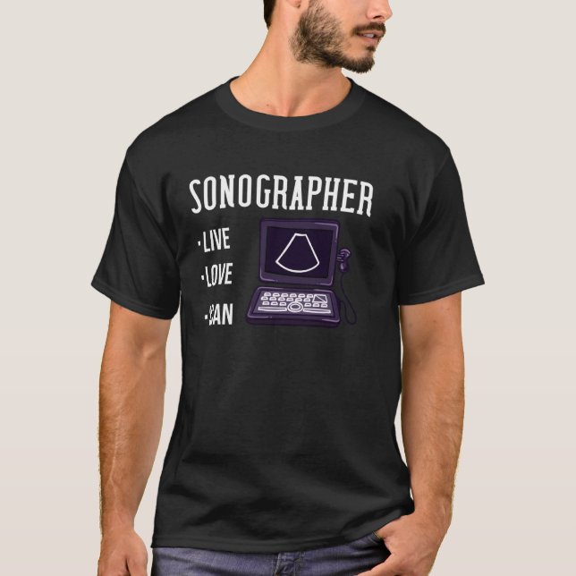 T-shirt Sonographie du songraphe technique Ultrasound (Devant)