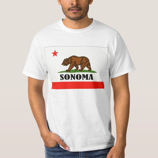 T-shirt Sonoma, Californie (Devant)