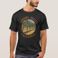 Sonoma Valley California Retro Cercle en détresse