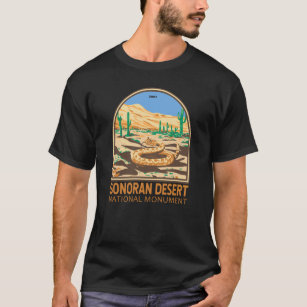 T-shirt Sonoran Désert National Monument Rattlesnake Retro