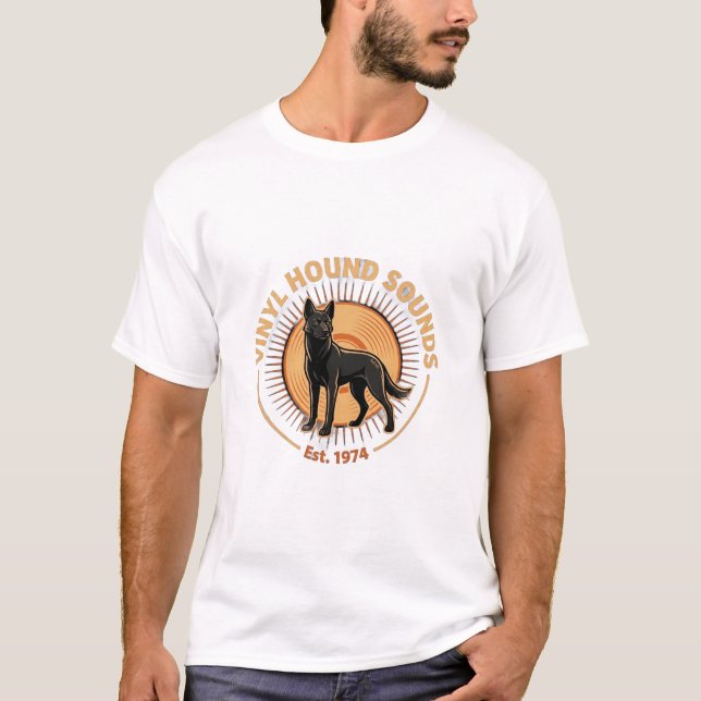 T-shirt Sons de Chien Vinyle (Devant)