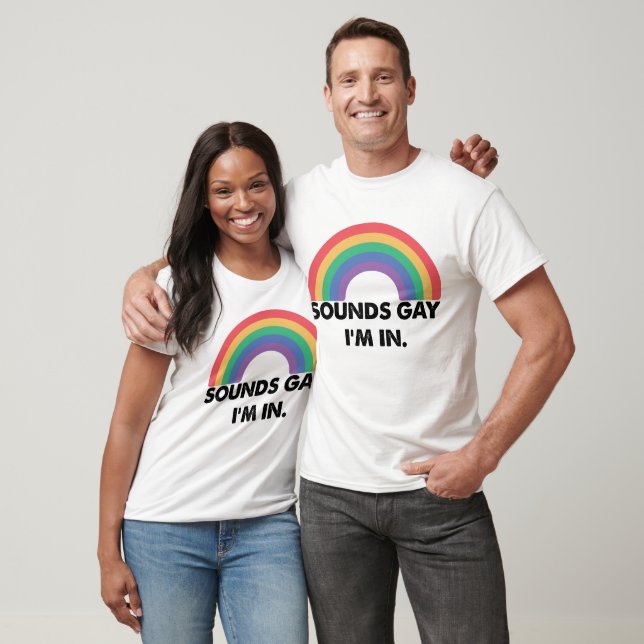 T-shirt Sons Gay Im Dans Rainbow Prith Mois Gay (Unisexe)