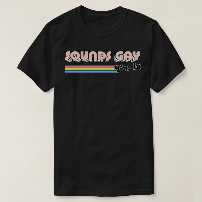 T-shirt Sons Gay Im En Style Rétro Design Original 2 (Design devant)