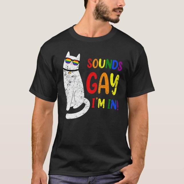 T-shirt Sons Gay Je Suis Chat Chonk (Devant)