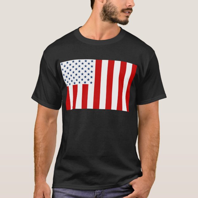 T-shirt Sons of Liberty Variation du drapeau civil américa (Devant)