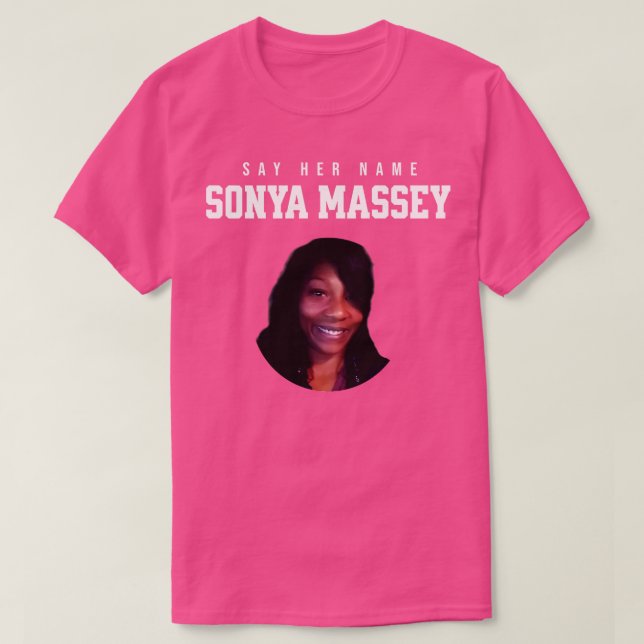 T-shirt Sonya Massey Hommage Dites son nom (Design devant)