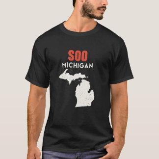 T-shirt Soo Michigan USA State America Travel Michiganian