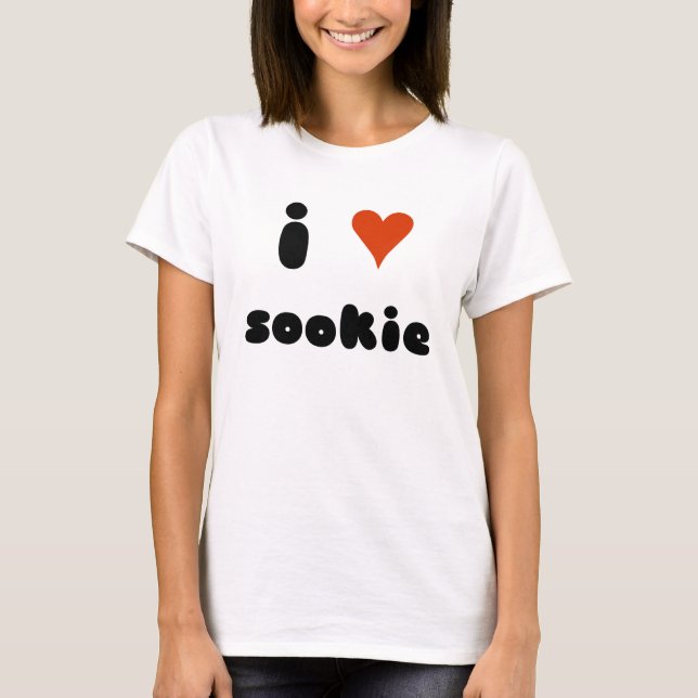 T-shirt sookie du coeur i (foncé) (Devant)