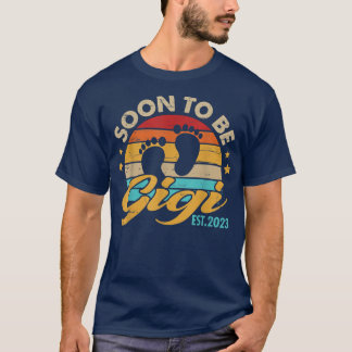T-shirt Soon To Be Gigi 2023 Mothers Day First Time Mom Pr
