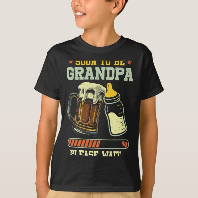 T-shirt Soon To Be Grandpa Est 2025 Pregnancy Announcement (Devant)