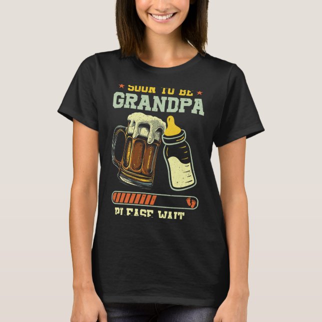 T-shirt Soon To Be Grandpa Est 2025 Pregnancy Announcement (Devant)