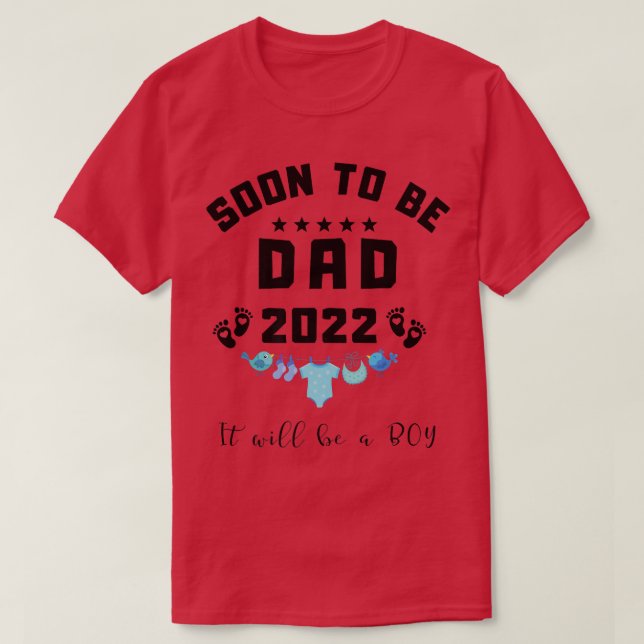 T-shirt Soon to be Papa 2022 (Design devant)