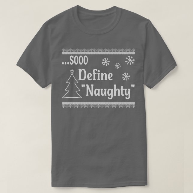 T-shirt Sooo Définir Naughty 1 (Design devant)