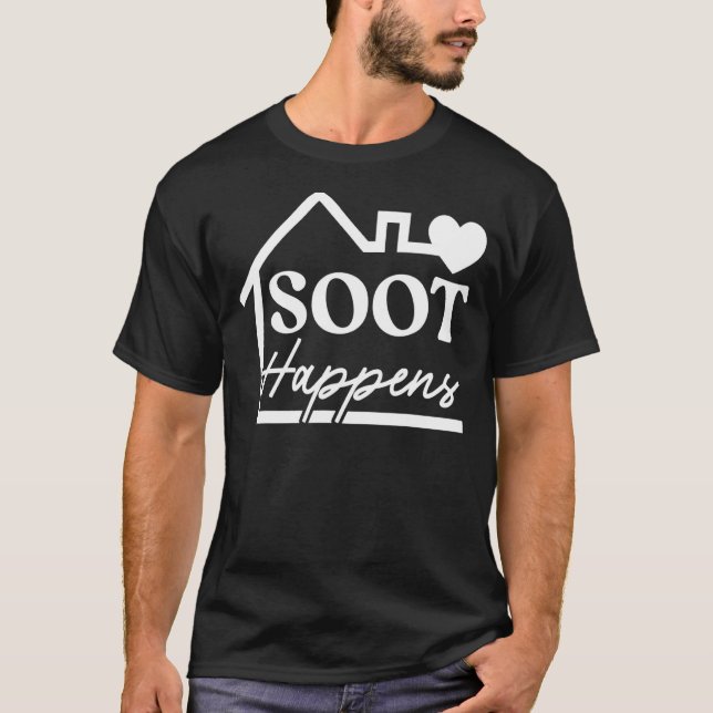 T-shirt Soot se produit Profession Cheminée Chimney Sweepe (Devant)