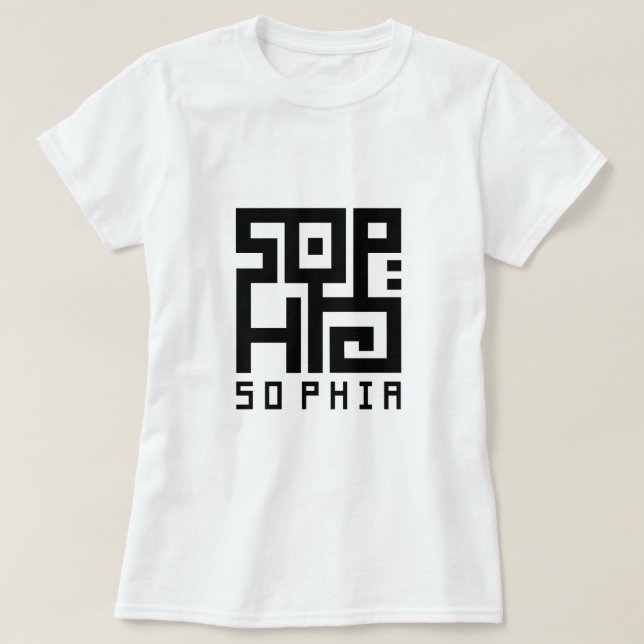 T-shirt Sophia "Sabiduría" (Design devant)