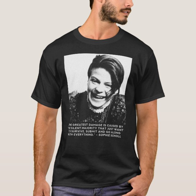 T-shirt Sophie Scholl - FreeThinker Freigeist Patriot (Devant)