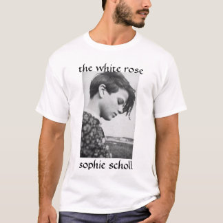 T-shirt SophieScholl, le rose blanc, scholl de sophie