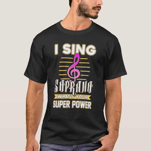 T-shirt Soprano chanteur choeur tee - shirt (Devant)