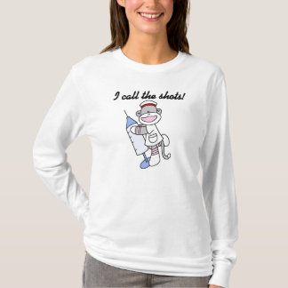 T-shirt Soq Singe Infirmière J'appelle les coups cadeaux