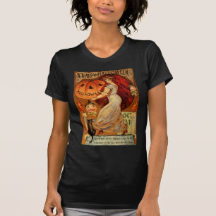 T-shirt Sorcellerie victorienne de Halloween, citrouille