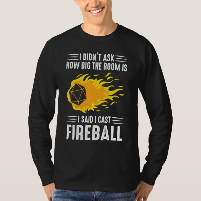 T-shirt Sorcier Assistant Fireballs (Devant)