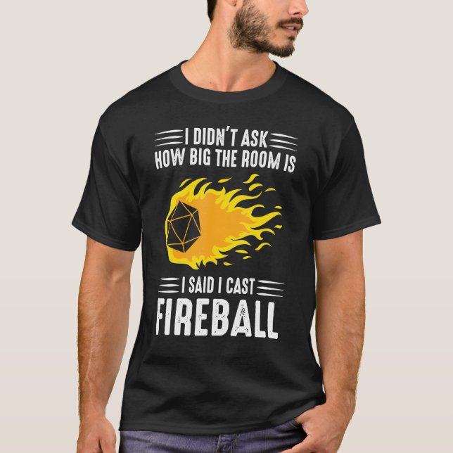 T-shirt Sorcier Assistant Fireballs (Devant)