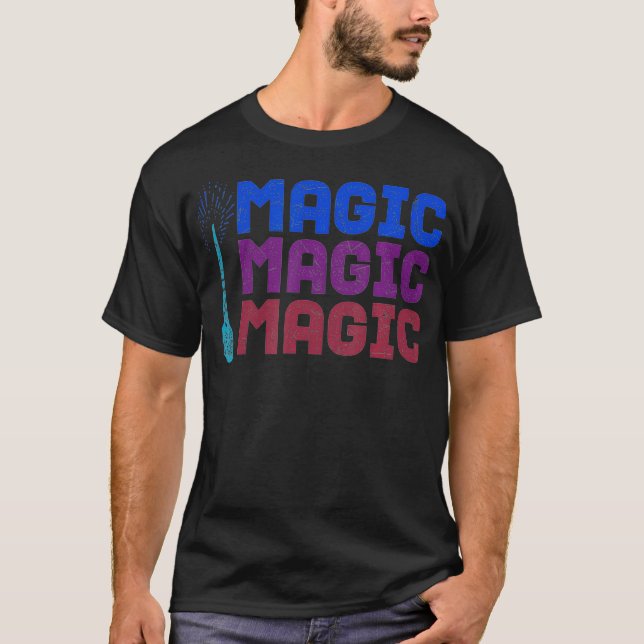 T-shirt Sorcier cool Magic Wand Sorcier Équipement Sorcier (Devant)