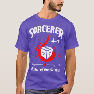 T-shirt Sorcier de classe de caractères D&D