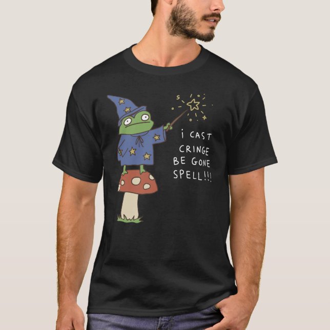 T-shirt Sorcier Grenouille Drôle Je Lance le Sortilège de  (Devant)