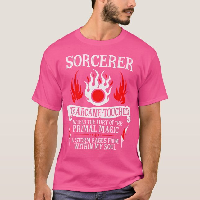 T-shirt Sorcier L'Arcane Touché - Dragons Dungeons (W (Devant)