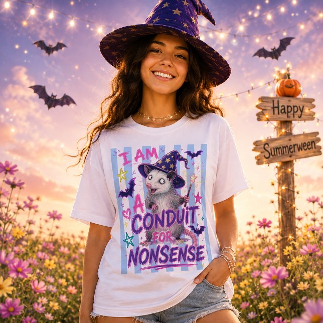 T-shirt Sorcier Possum de Summerween Conduit pour l'Absurd (Créateur téléchargé)