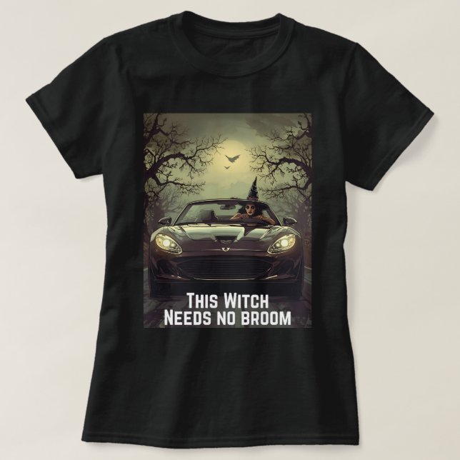T-shirt sorcière amusant (Design devant)