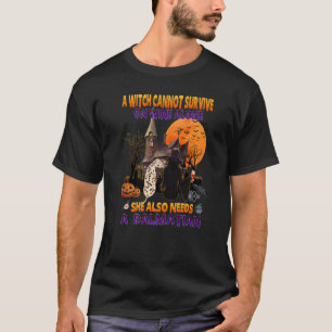 T-shirt Sorcière Au Vin Elle A Besoin D'Halloween De Chien