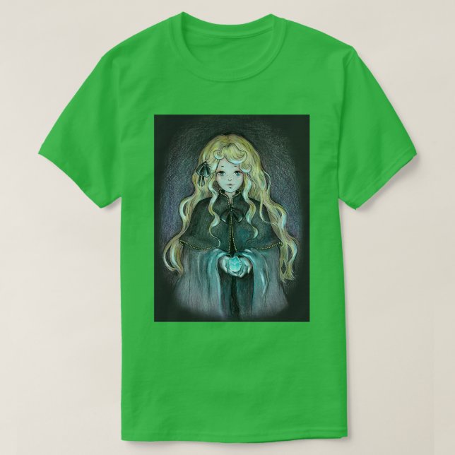 T-shirt Sorcière blonde avec cristal brillant (Design devant)