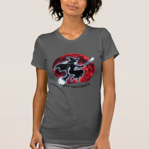 T-shirt Sorcière brillante Flying Red Moon Tee