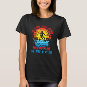 T-shirt Sorcière Chambres Sur Une Route Sombre Du Désert H
