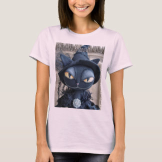 T-shirt Sorcière Chat Noir