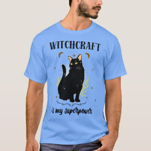 T-shirt Sorcière Chat Noir Wiccan Fun