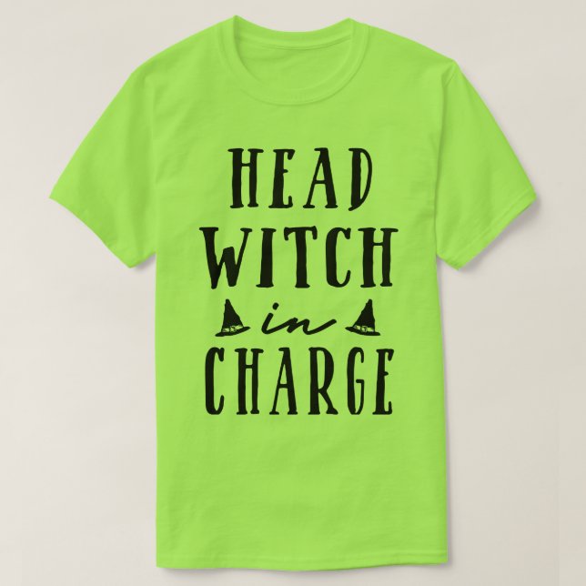 T-shirt Sorcière chef responsable (Design devant)