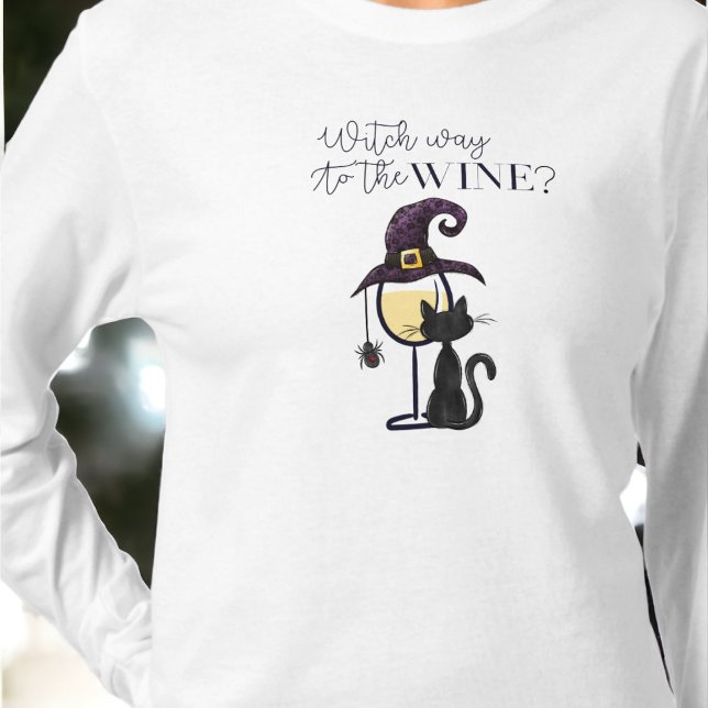 T-shirt Sorcière Chemin au vin Cute Drôle (Créateur téléchargé)