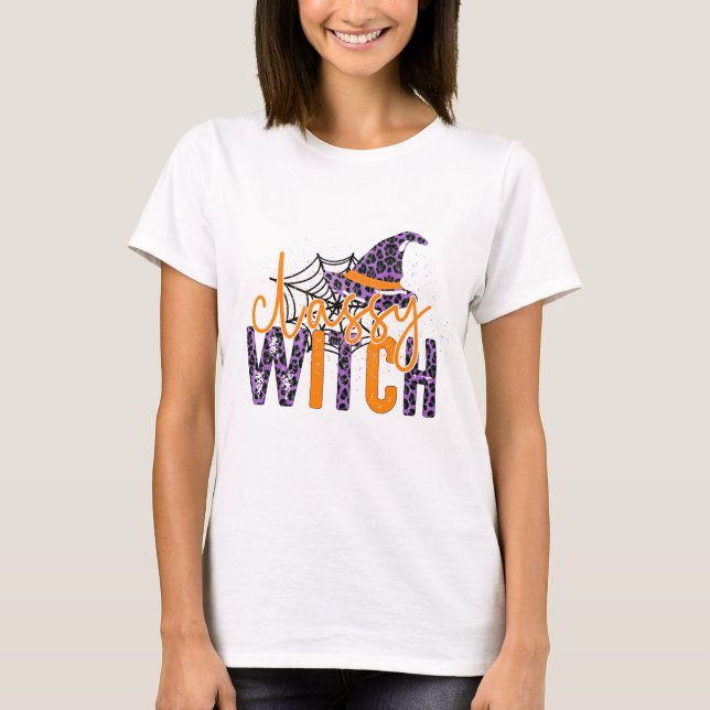 T-shirt Sorcière Chic - Halloween (Devant)