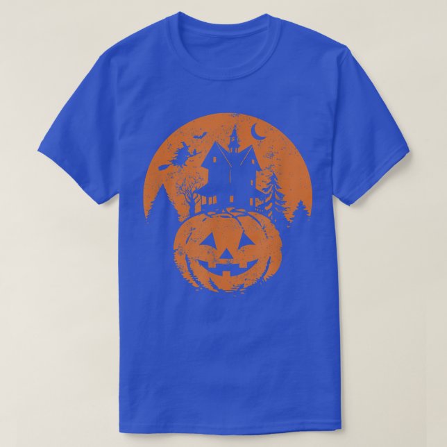 T-shirt Sorcière Citrouille Halloween Jack Lanterne JackoL (Design devant)