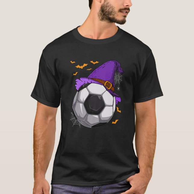 T-shirt Sorcière de balle de football Casquette Costume d' (Devant)