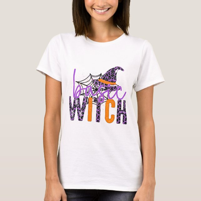 T-shirt Sorcière de base - Halloween (Devant)