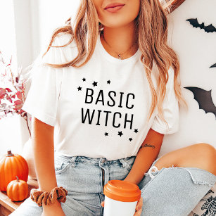 T-shirt Sorcière de base moderne femmes Halloween
