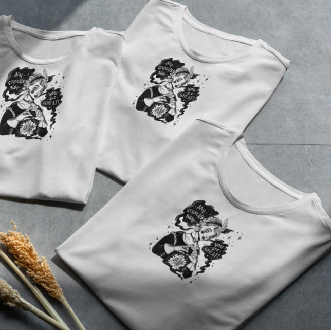 T-shirt Sorcière de cristaux magiques (Créateur téléchargé)