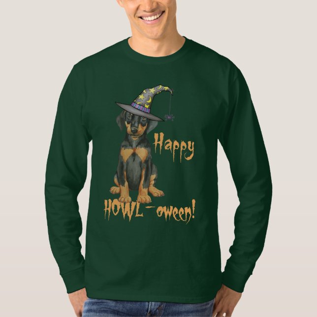 T-shirt Sorcière de dobermann (Devant)