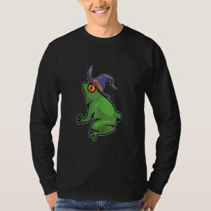 T-shirt Sorcière de grenouille Lazy Halloween Costume drôl